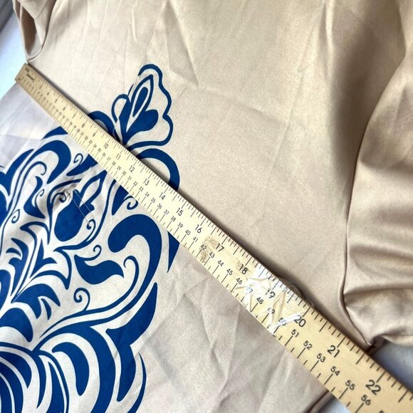 Ethnic Dashiki Coat Beige and Blue Shirt Size L - Picture 7 of 9